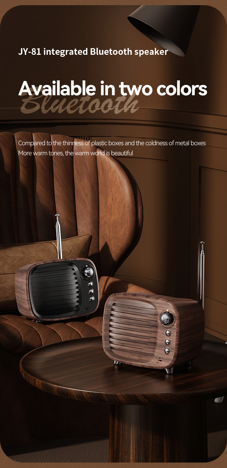 JY-81 Retro TV Bluetooth Speaker